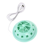 Mini Ultrasonic Dishwasher Portable USB Household Fruit Dishwasher for Home KitchenGreen