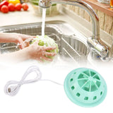 Mini Ultrasonic Dishwasher Portable USB Household Fruit Dishwasher for Home KitchenGreen