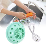 Mini Ultrasonic Dishwasher Portable USB Household Fruit Dishwasher for Home KitchenGreen
