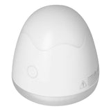 Mini Fabric Shaver Rechargeable Portable Sweater Defuzzer with Six Stainless Steel Leaf Blade and BrushWhite - Rear View