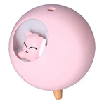 Mini Car Air Humidifier Lovely USB Cool Mist Humidifiers for Offices Bedrooms 220 MLPink