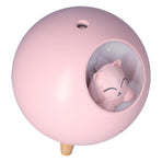 Mini Car Air Humidifier Lovely USB Cool Mist Humidifiers for Offices Bedrooms 220 MLPink