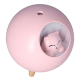 Mini Car Air Humidifier Lovely USB Cool Mist Humidifiers for Offices Bedrooms 220 MLPink
