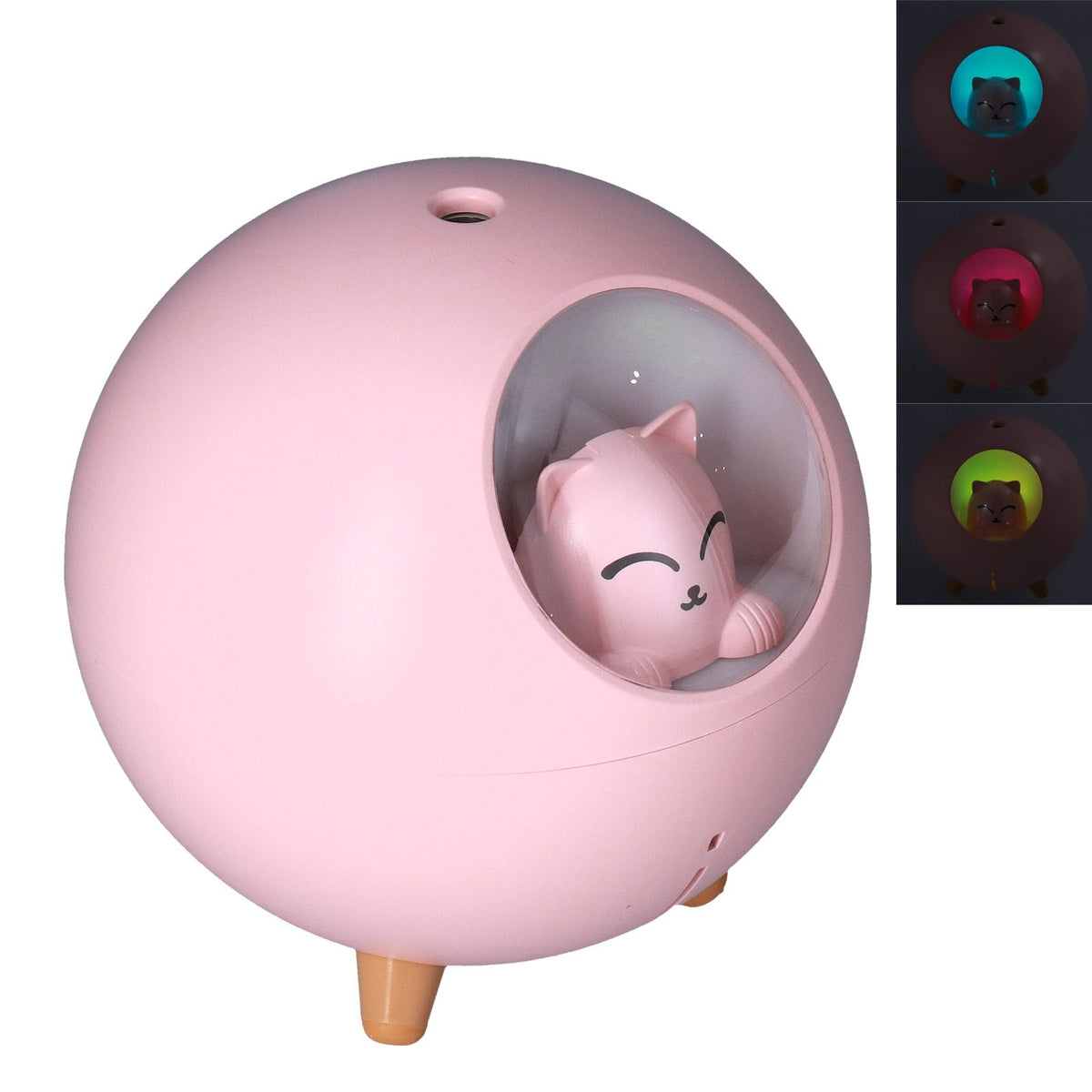 Mini Car Air Humidifier Lovely USB Cool Mist Humidifiers for Offices Bedrooms 220 MLPink