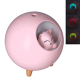 Mini Car Air Humidifier Lovely USB Cool Mist Humidifiers for Offices Bedrooms 220 MLPink - Extra Image