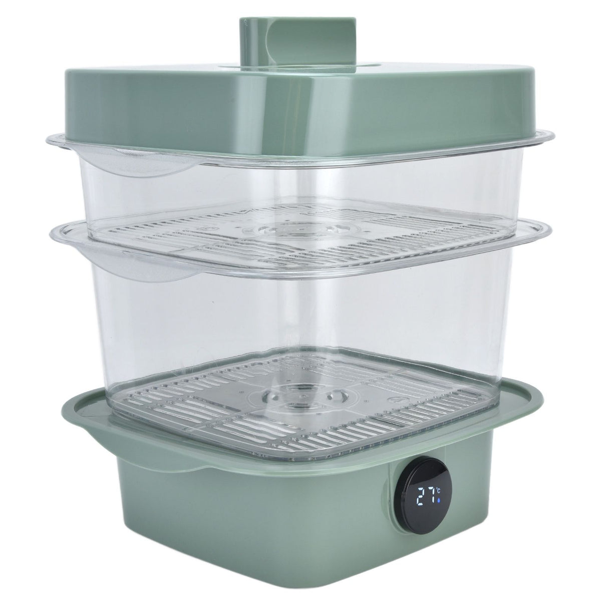 4Pcs/Set Multilayer Food Insulation Cover Transparent Leftovers Dust Cover with Temperature Panel
