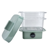 4Pcs/Set Multilayer Food Insulation Cover Transparent Leftovers Dust Cover with Temperature Panel
