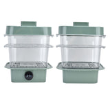4Pcs/Set Multilayer Food Insulation Cover Transparent Leftovers Dust Cover with Temperature Panel