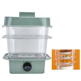 4Pcs/Set Multilayer Food Insulation Cover Transparent Leftovers Dust Cover with Temperature Panel