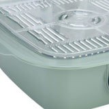 4Pcs/Set Multilayer Food Insulation Cover Transparent Leftovers Dust Cover with Temperature Panel
