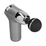 Mini Electric Muscle Massager with 20 Gears Adjustment Vibration Relaxation Equipment USB Charging Gray - Side View