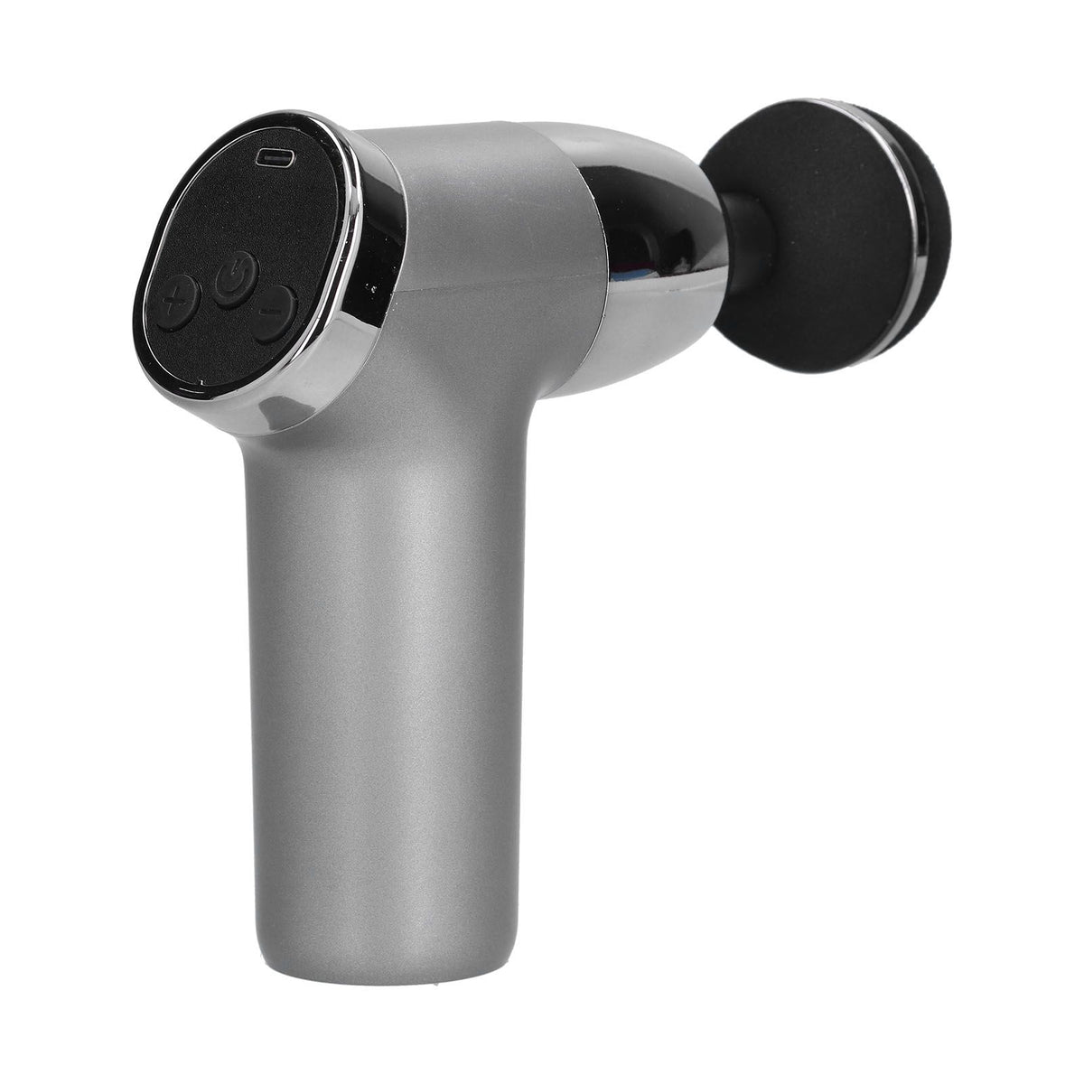 Mini Electric Muscle Massager with 20 Gears Adjustment Vibration Relaxation Equipment USB Charging Gray