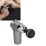 Mini Electric Muscle Massager with 20 Gears Adjustment Vibration Relaxation Equipment USB Charging Gray