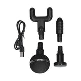 Mini Electric Muscle Massager with 20 Gears Adjustment Vibration Relaxation Equipment USB Charging Gray - Extra Image