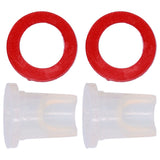 Beer Keg Coupler Check Valve and Washer Kit for D Type Coupler Taprite for Krome Sanke Couplers - Top-Down View