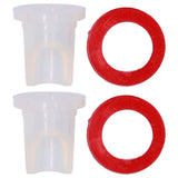 Beer Keg Coupler Check Valve and Washer Kit for D Type Coupler Taprite for Krome Sanke Couplers - 45-Degree Angle