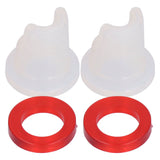 Beer Keg Coupler Check Valve and Washer Kit for D Type Coupler Taprite for Krome Sanke Couplers - Close-Up Angle