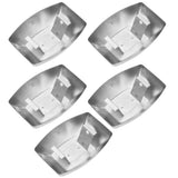 5pcs Range Hood Oil Box Adjustable Stainless Steel Kitchen Range Hood Oil Collecting Cup - 45-Degree Angle