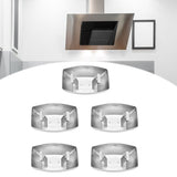5pcs Range Hood Oil Box Adjustable Stainless Steel Kitchen Range Hood Oil Collecting Cup