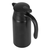 800ml Portable Electric Car Kettles Car Water Dispenser with White Base Silicone Sealing Ring Cover for Travel Boil WaterBlack - Close-Up Angle