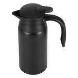 800ml Portable Electric Car Kettles Car Water Dispenser with White Base Silicone Sealing Ring Cover for Travel Boil WaterBlack