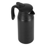 800ml Portable Electric Car Kettles Car Water Dispenser with White Base Silicone Sealing Ring Cover for Travel Boil WaterBlack