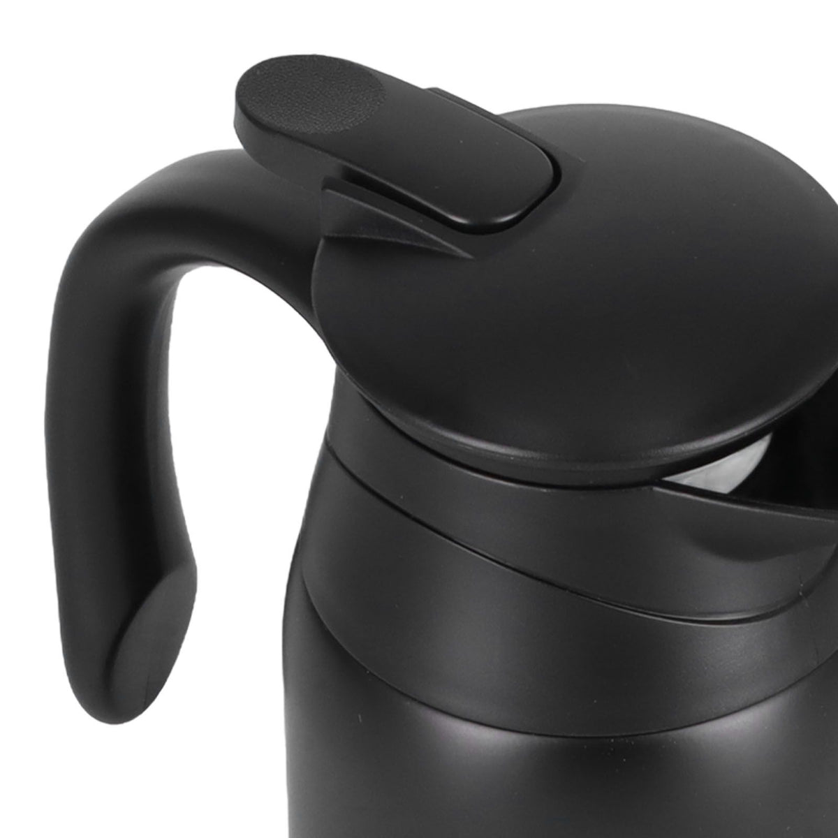 800ml Portable Electric Car Kettles Car Water Dispenser with White Base Silicone Sealing Ring Cover for Travel Boil WaterBlack