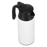 800ml Portable Electric Car Kettles Car Water Dispenser with White Base Silicone Sealing Ring Cover for Travel Boil WaterWhite