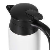 800ml Portable Electric Car Kettles Car Water Dispenser with White Base Silicone Sealing Ring Cover for Travel Boil WaterWhite
