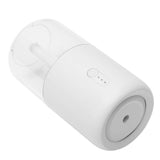280ml Single Spray Humidifier Small Mist Quiet Operation with Warm Atmosphere Light for Car Home Office DesktopWhite