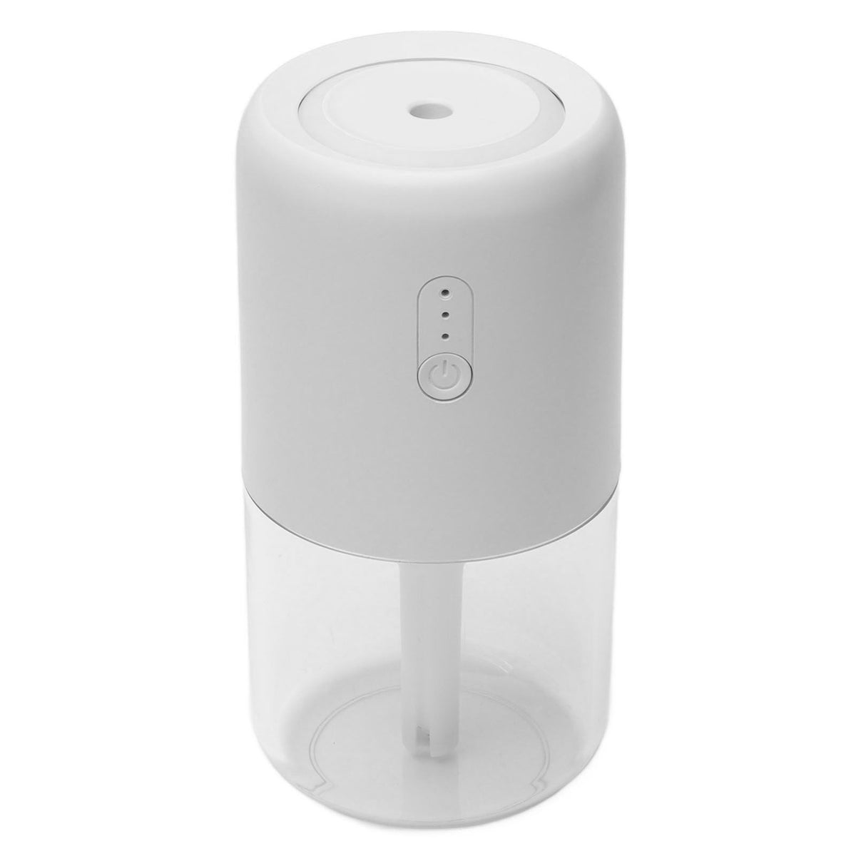 280ml Single Spray Humidifier Small Mist Quiet Operation with Warm Atmosphere Light for Car Home Office DesktopWhite
