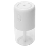 280ml Single Spray Humidifier Small Mist Quiet Operation with Warm Atmosphere Light for Car Home Office DesktopWhite