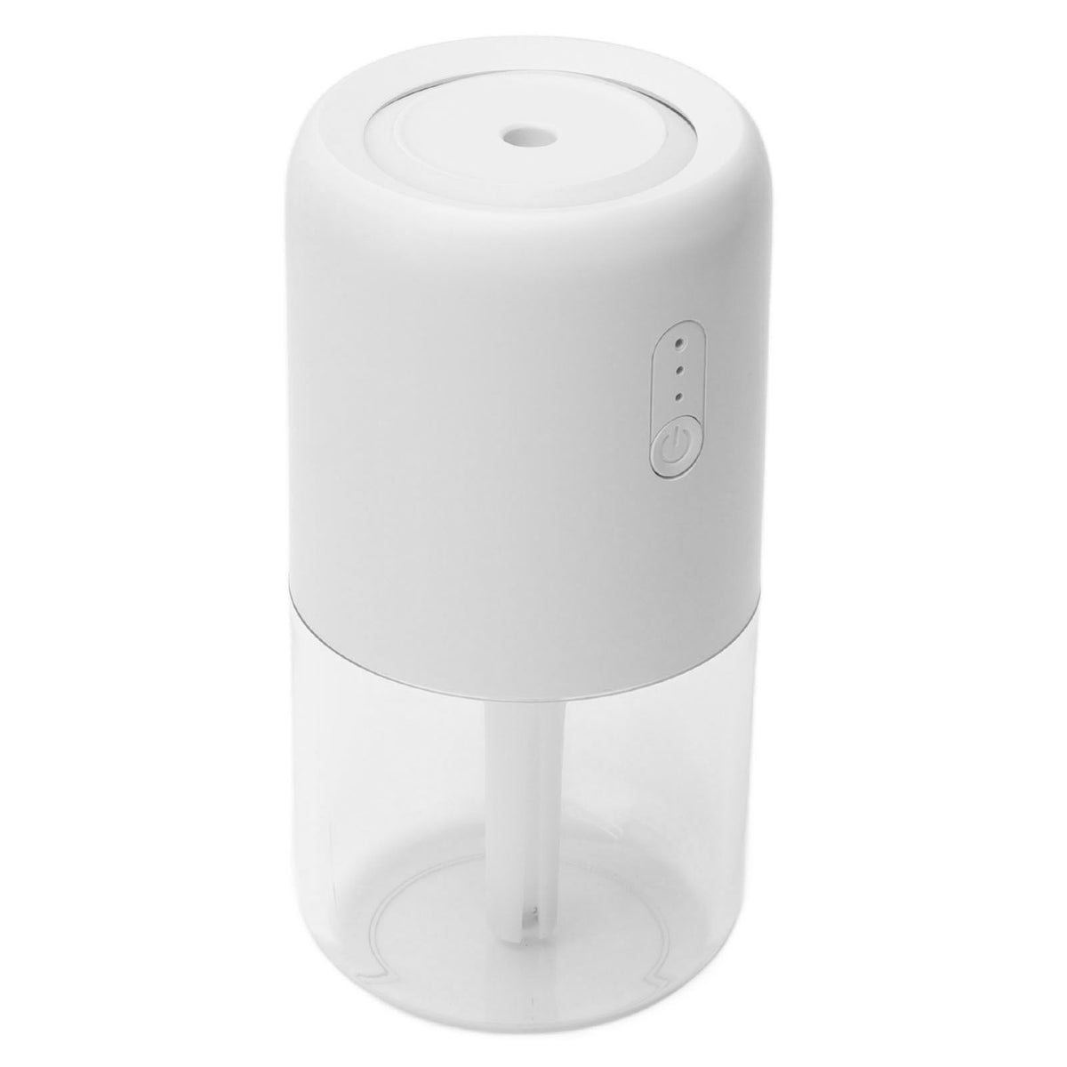 280ml Single Spray Humidifier Small Mist Quiet Operation with Warm Atmosphere Light for Car Home Office DesktopWhite