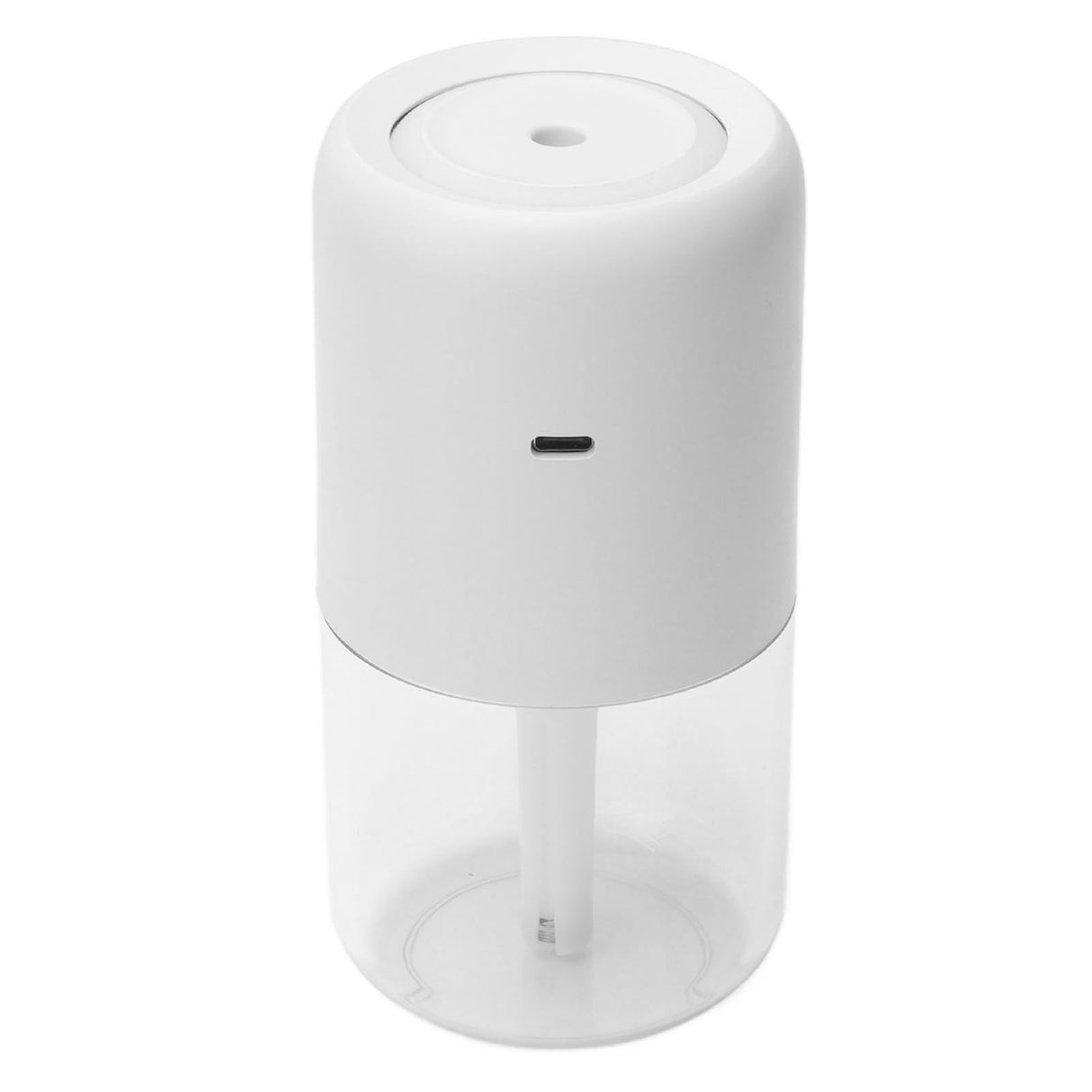 280ml Single Spray Humidifier Small Mist Quiet Operation with Warm Atmosphere Light for Car Home Office DesktopWhite