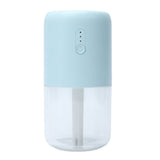 280ml Single Spray Humidifier Small Mist Quiet Operation with Warm Atmosphere Light for Car Home Office DesktopBlue