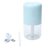 280ml Single Spray Humidifier Small Mist Quiet Operation with Warm Atmosphere Light for Car Home Office DesktopBlue