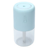 280ml Single Spray Humidifier Small Mist Quiet Operation with Warm Atmosphere Light for Car Home Office DesktopBlue - Low Angle