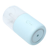 280ml Single Spray Humidifier Small Mist Quiet Operation with Warm Atmosphere Light for Car Home Office DesktopBlue - Extra Image