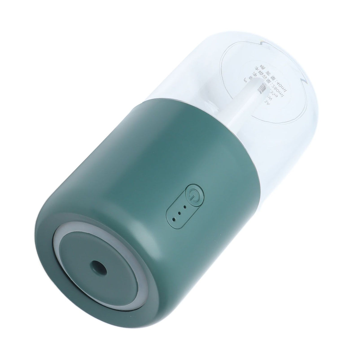 280ml Single Spray Humidifier Small Mist Quiet Operation with Warm Atmosphere Light for Car Home Office DesktopGreen