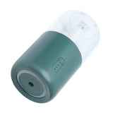 280ml Single Spray Humidifier Small Mist Quiet Operation with Warm Atmosphere Light for Car Home Office DesktopGreen