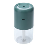 280ml Single Spray Humidifier Small Mist Quiet Operation with Warm Atmosphere Light for Car Home Office DesktopGreen - 45-Degree Angle