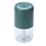280ml Single Spray Humidifier Small Mist Quiet Operation with Warm Atmosphere Light for Car Home Office DesktopGreen