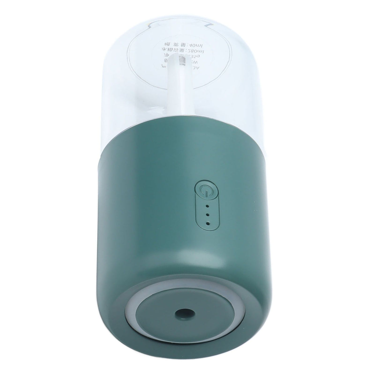 280ml Single Spray Humidifier Small Mist Quiet Operation with Warm Atmosphere Light for Car Home Office DesktopGreen
