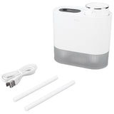 450ml Mini USB Humidifier High Capacity Double Spray Humidifier with Light for Bedroom OfficeWhite