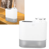 450ml Mini USB Humidifier High Capacity Double Spray Humidifier with Light for Bedroom OfficeWhite