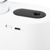 450ml Mini USB Humidifier High Capacity Double Spray Humidifier with Light for Bedroom OfficeWhite