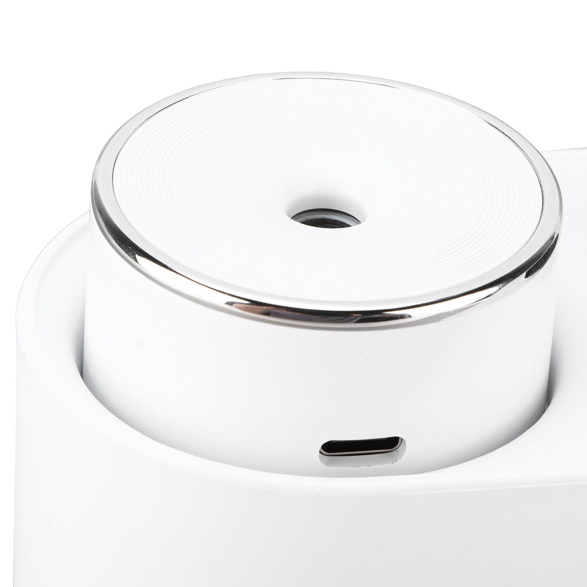 450ml Mini USB Humidifier High Capacity Double Spray Humidifier with Light for Bedroom OfficeWhite