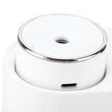 450ml Mini USB Humidifier High Capacity Double Spray Humidifier with Light for Bedroom OfficeWhite