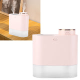 450ml Mini USB Humidifier High Capacity Double Spray Humidifier with Light for Bedroom OfficePink