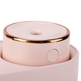 450ml Mini USB Humidifier High Capacity Double Spray Humidifier with Light for Bedroom OfficePink